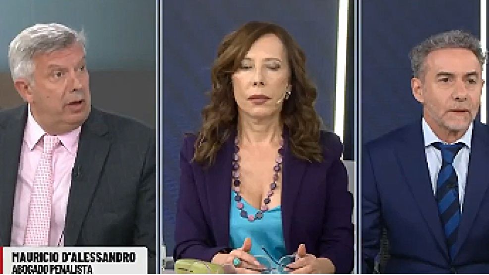 El abogado Mauricio D'Alessandro, en el programa de Luis Majul en LN+.