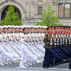Soldados de la República Popular Democrática de Corea marchan durante un desfile con motivo del 81º aniversario de la victoria de la Unión Soviética en la Gran Guerra Patriótica, en Moscú, Rusia. Rusia celebró su desfile anual del Día de la Victoria en la Plaza Roja, con motivo del 81º aniversario de la victoria de la Unión Soviética en la Gran Guerra Patriótica. | Foto:Xinhua/Hao Jianwei
