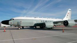El Boeing RC 135V Rivet Joint de la Fuerza Aérea de Estados Unidos se especializa en interceptación e inteligencia