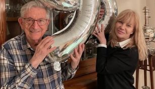 Cecilia Roth y su papá Abrasha Rotenberg