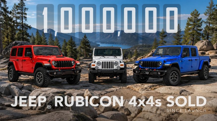 Jeep Wrangler y JT Rubicon: un hito de un millón de ventas globales
