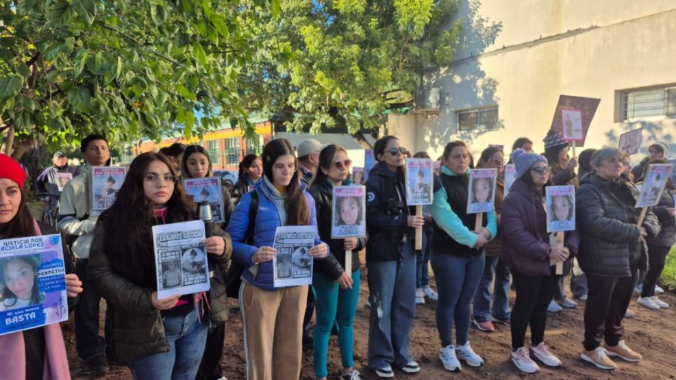Marcha de familiares a pocos días del femicidio de Graciela López