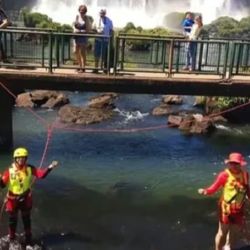 El hallazgo fue posible gracias a la gran bajante del río Iguazú.