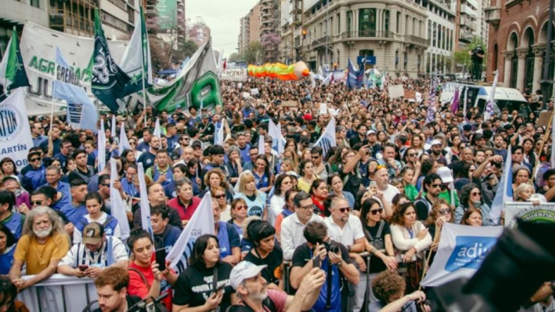 El día después de la marcha en el Senado