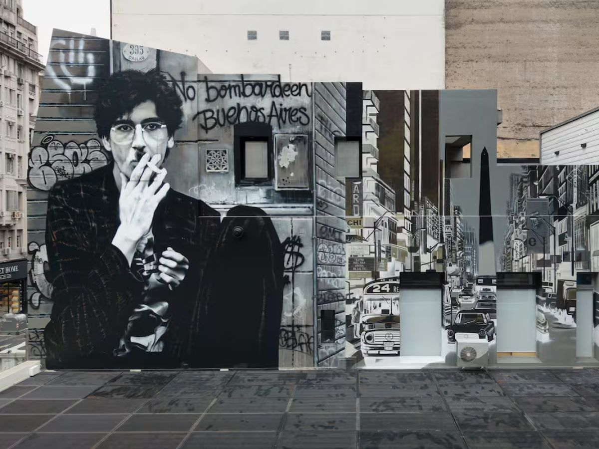 Martín Ron, muralista: “La idea era que el mural hiciera sonar a Charly y que nuevas generaciones quieran descubrir quién es” 