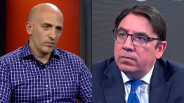 El vicerector de la Universidad de Buenos Aires, Emiliano Yacobitti, y el subsecretario de Políticas Universitarias, Alejandro Álvarez