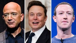 Jeff Bezos, Elon Musk y Mark Zuckerber