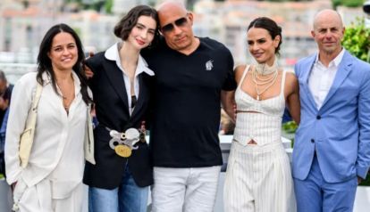 Michelle Rodríguez, Meadow Walker, Vin Diesel, Jordana Brewster y Neal H. Moritz