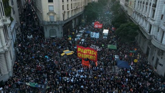 Tens of thousands demonstrate against Milei cuts to university budgets