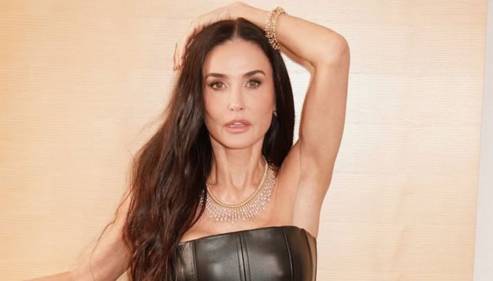 Del diseño estructural con brillos a las transparencias, los 3 looks de Demi Moore en el festival de Cannes
