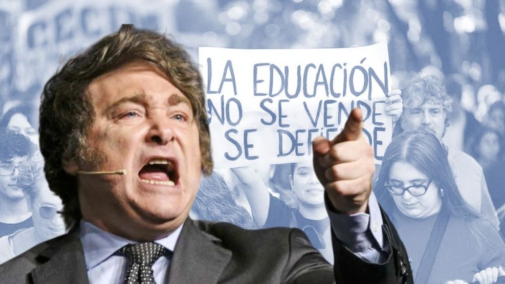 Javier Milei contra las universidades