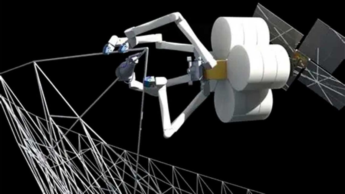 China lanzó el robot araña SpiderFab para construir infraestructuras en el espacio y desafiar el liderazgo de la NASA