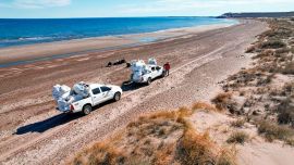 Ese incremento en la actividad generó también una mayor circulación de materiales plásticos y elementos descartables vinculados a la operatoria pesquera, muchos de los cuales terminan en el mar o arrastrados hacia la costa por las corrientes.