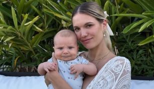 Eva Bargiela y su hijo Faustino