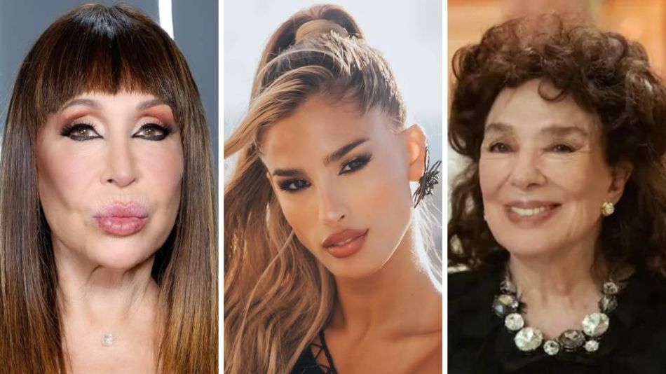 Moria Casán, Juli Poggio y Graciela Borges