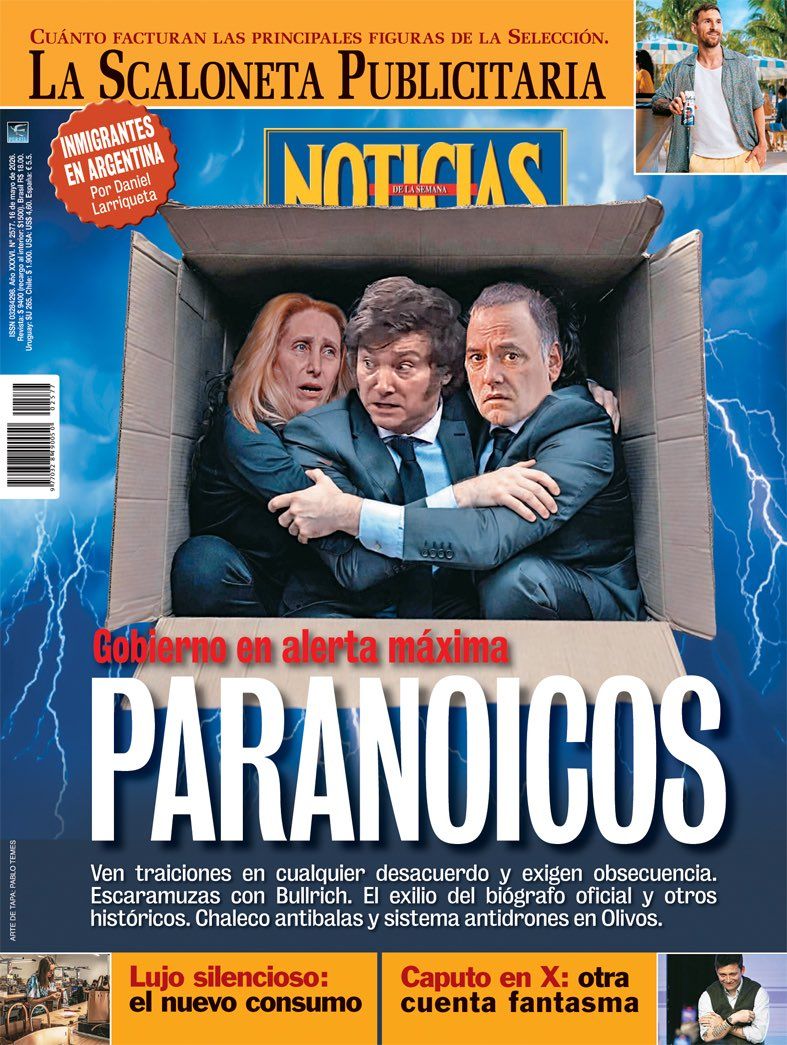 La tapa de NOTICIAS | Foto:Cedoc