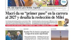 La tapa de Diario PERFIL del sábado 16 de mayo de 2026