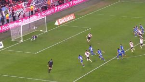 Penal atajado por Ledesma