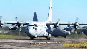 Hércules C-130 de la Fuerza Aérea Argentina 16052026