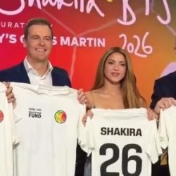 Kaká, Evans, Shakira e Infantino | Foto:CEDOC