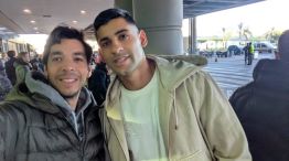 Cuti Romero en el aeropuerto
