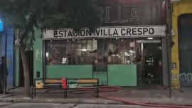 Incendio en una parrilla de Villa Crespo: asistieron a tres hombres