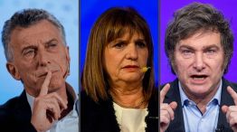 Macri, Bullrich y Milei