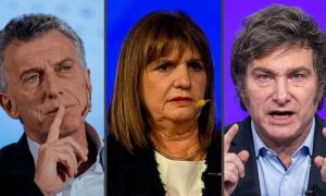Macri, Bullrich y Milei