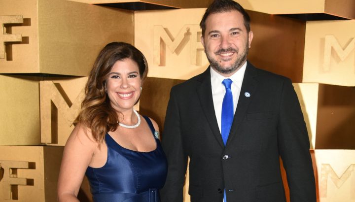 El polémico gesto de Diego Brancatelli al ver que su mujer Cecilia Insinga perdió en los Martín Fierro 2026