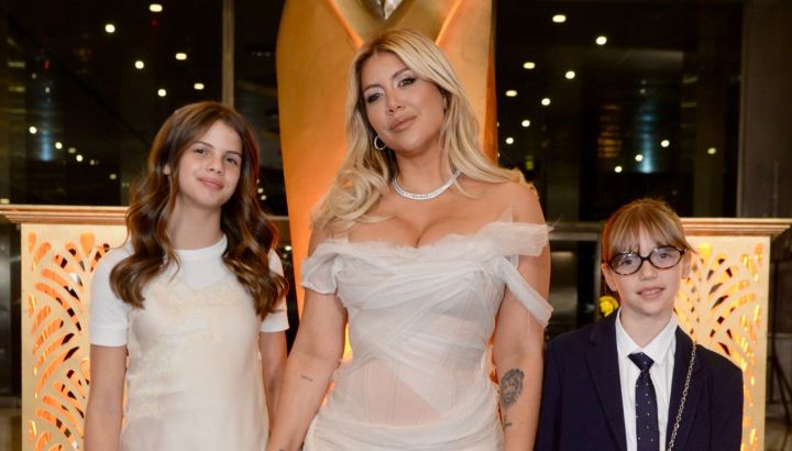 Isabella y Francesca Icardi, las hijas de Wanda Nara, posaron en los Martín Fierro 2026