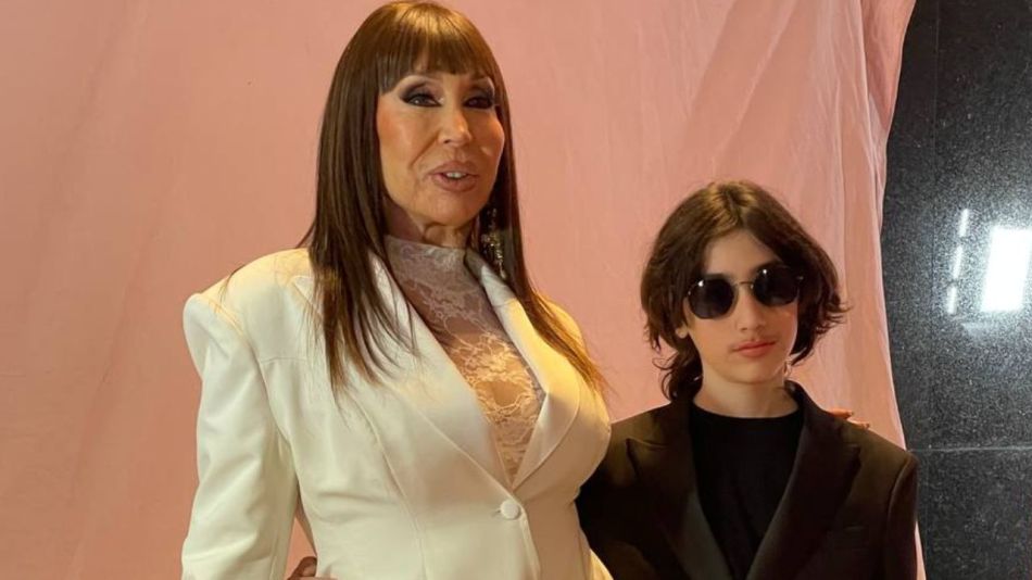 Moria Casán y su nieto, Dante
