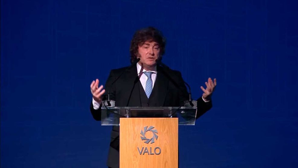 El presidente Javier Milei en Valo 19052026