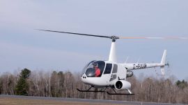 El vuelo de prueba tuvo lugar en el Aeropuerto Roland-Désourdy, en la localidad de Bromont, provincia de Quebec