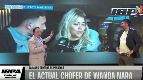 Wanda Nara, Mario Chamorro y Nicolás Payarola