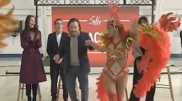 Gustavo Sáenz bailó con los bailarines del carnaval 21052026