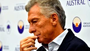 Mauricio Macri en el foro de expresidentes en la Universidad Austral