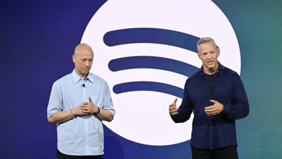 Alex Norström, codirector ejecutivo de Spotify, y Gustav Söderström, codirector ejecutivo de Spotify