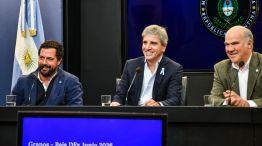 Conferencia de prensa del ministro de Economía, Luis Caputo.