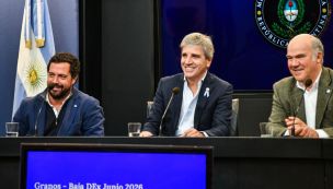 Conferencia de prensa del ministro de Economía, Luis Caputo.