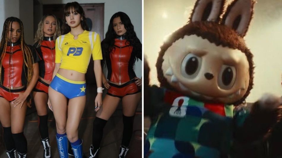 Lisa, las bailarinas y el Labubu