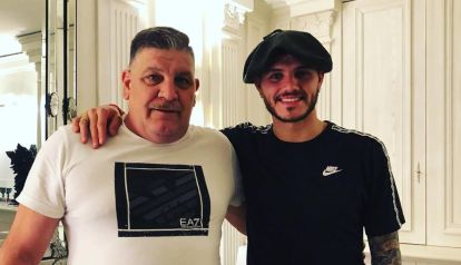 Mauro Icardi junto a su papá