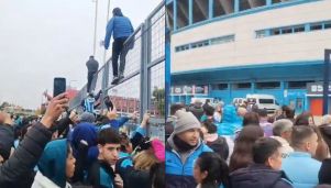 Protestas en Racing