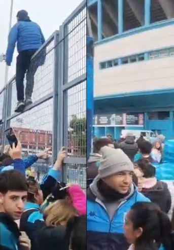 Protestas en Racing