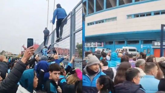 Hinchas de Racing protestaron contra Milito tras despedir a Costas y forzaron la puerta del Cilindro: "Llamá a elecciones..."