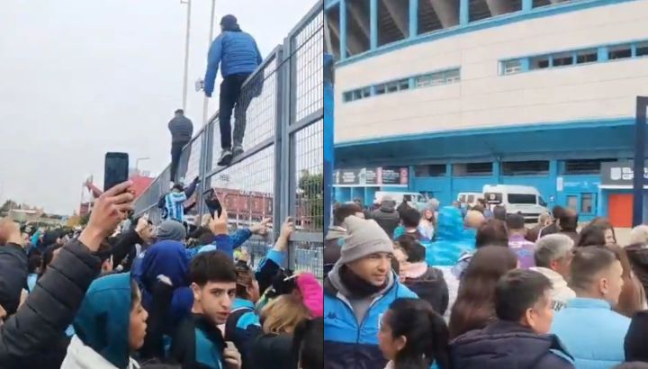 Protestas en Racing