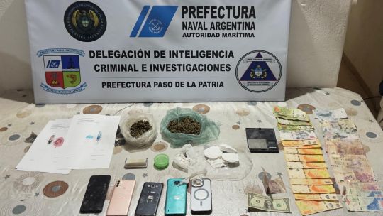 Golpe al narcomenudeo: Prefectura desbarató un búnker de drogas en Corrientes