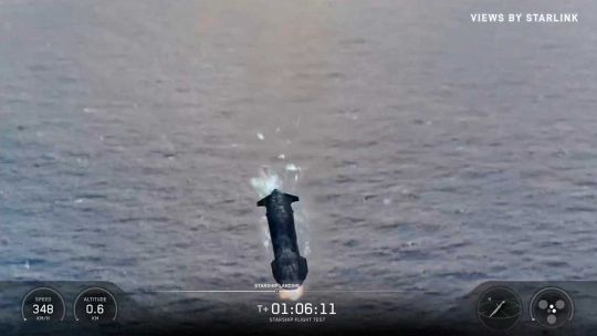 Prueba histórica de SpaceX: Starship 12 completó su vuelo al espacio y estalló de forma planificada en el océano