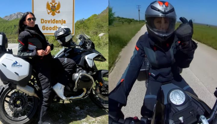 La impactante travesía de Carolina Baldini: su viaje de Croacia a Grecia en moto, en medio de paisajes soñados y libertad en estado puro