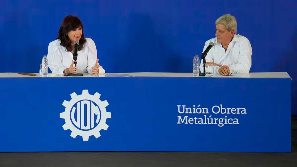 Cristina Kirchner con Furlán en UOM 