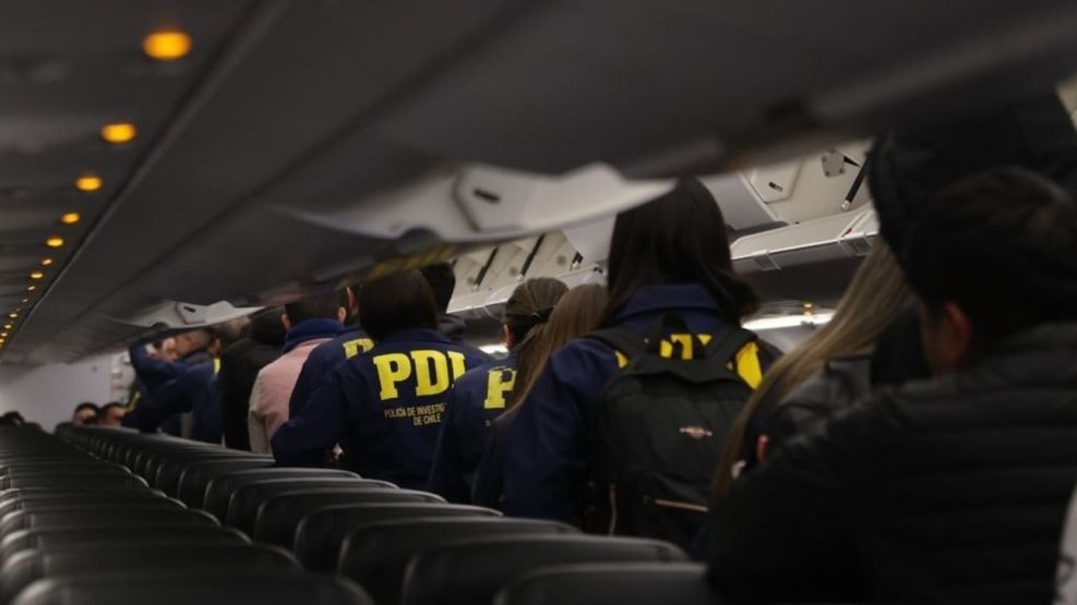 Tercer vuelo de deportación de migrantes de Chile